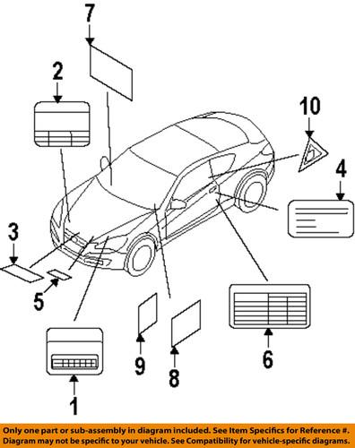 Hyundai oem 253882e000 labels-caution label