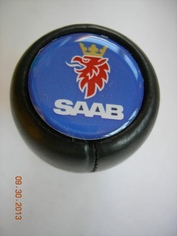 Gear shift knob leather saab