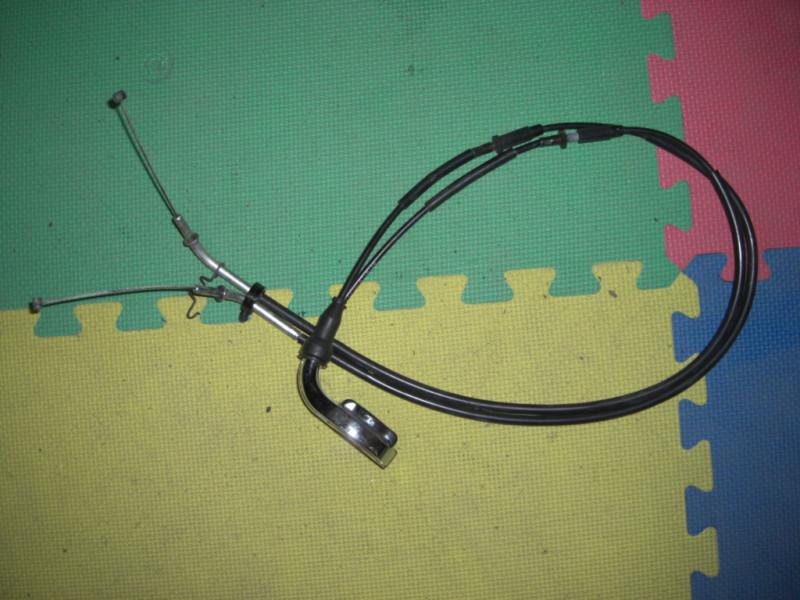 Throttle cables & chrome housing zx14 zx 14 06 07 08 09 10 11 kawasaki