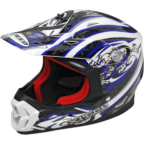 Sell XPEED XP 910 Adventure MX/Offroad Helmet Blue in Holland, Michigan ...