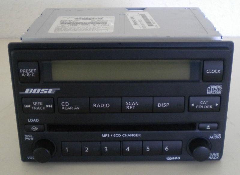 05 06 07 nissan pathfinder xterra bose radio 6 disc cd mp3 changer  28185-ea420