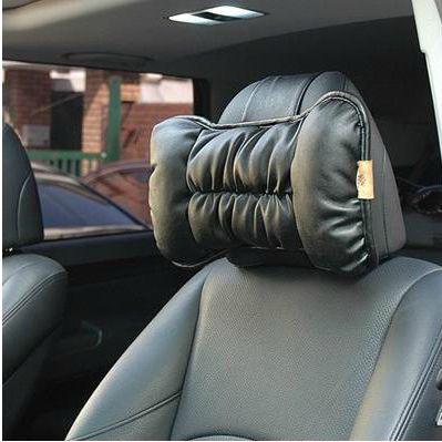 Super quality pu leather form adjustable neck rest cushion pillow for car auto