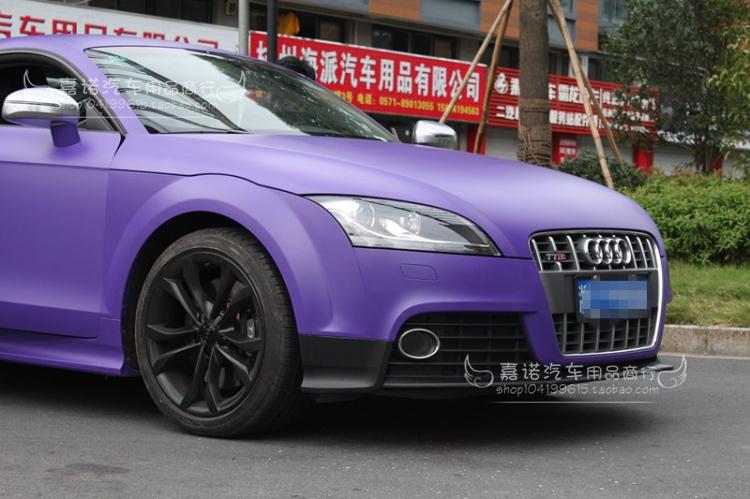 1.52m*30cm【matte】【purple】air/bubble free vehicle wrap vinyl sticker car sticker