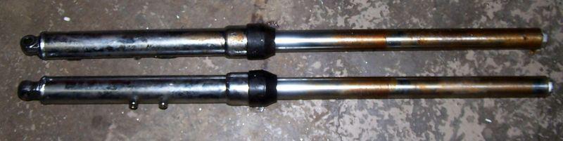 Fork fork shocks shock taken off   ts90 suzuki gs ts 90 11/1971 