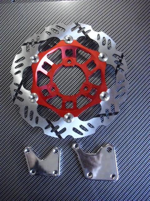 Scooter 125cc 150cc gy6 high performance front brake red disc rotor kit