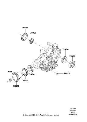 Yl8z7b214ca flange 05 06 mariner hybrid