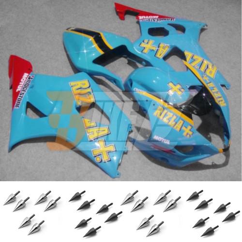 Free bolt kit! body frame fairing kit for suzuki gsx r 1000 k3 2003 2004 ab