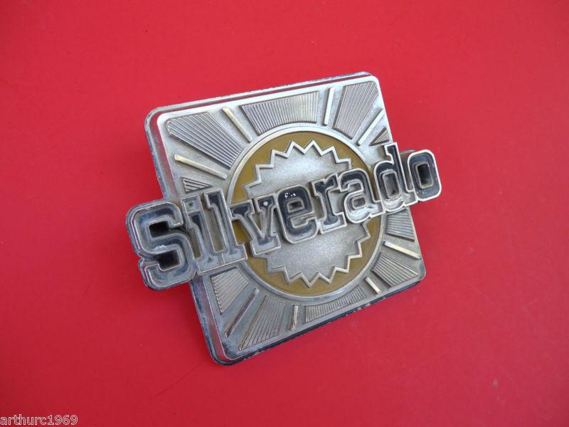 Blazer silverado emblem 1980's 1985 chevy blazer oem silverado bedside emblem 