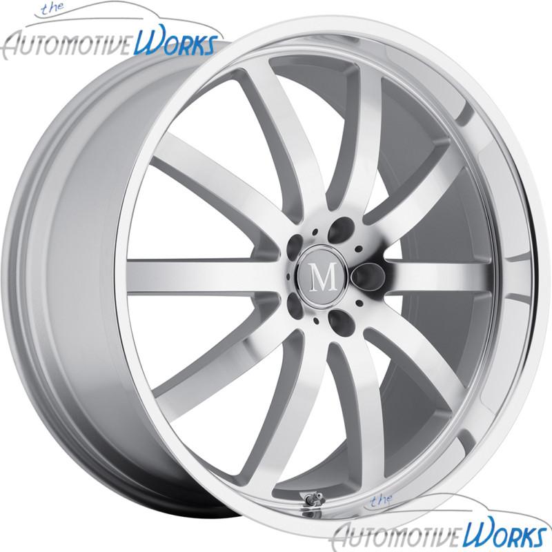 1 - 20x10 mandrus wilhelm 5x112 +42mm silver mirror rim wheel inch 20"