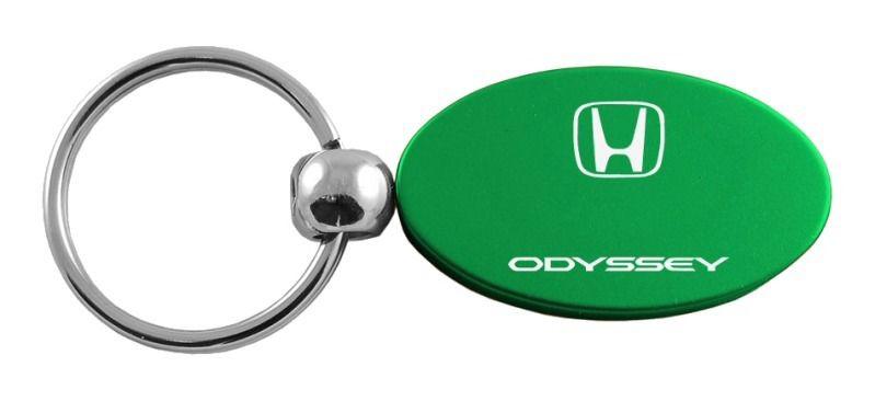 Honda odyssey green oval metal key chain ring tag key fob logo lanyard