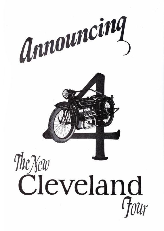 1926 cleveland  4    motorcycle announcement