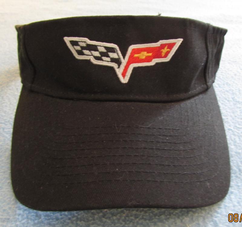 Chevrolet corvette black cotton visor exc