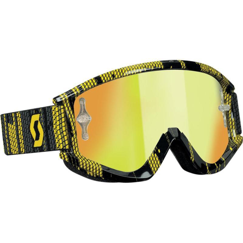 Scott usa recoil xi pro goggles matrix black and yellow/yellow chrome lens