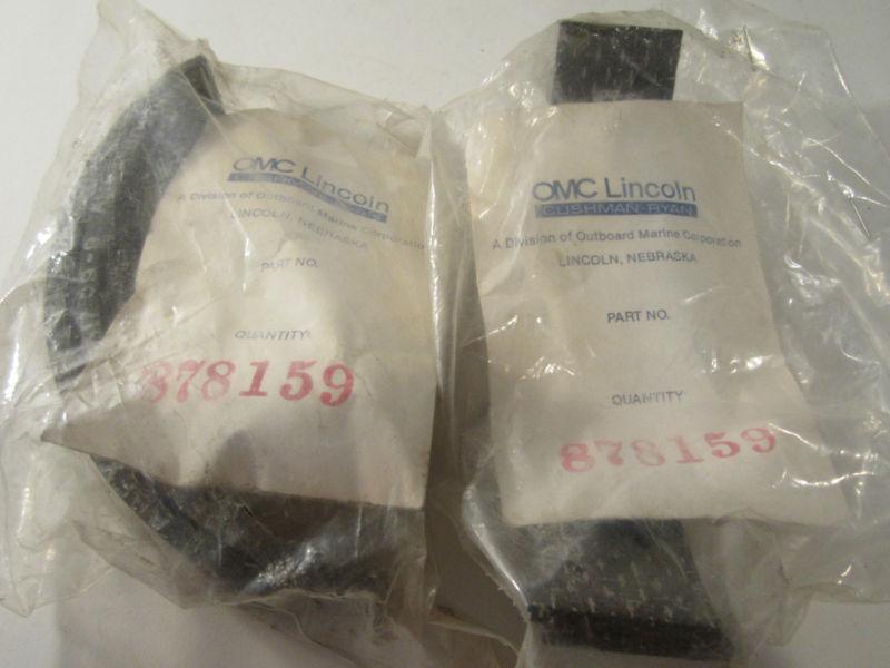 2 sets cushman truckster brake shoe lining omc lincoln 878559-repl# 887284