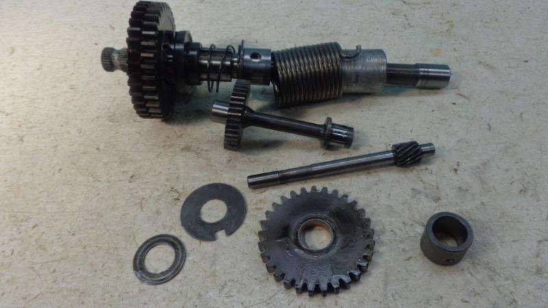 1972 suzuki gt380 engine kick start shaft gear assembly sm242