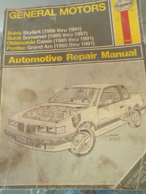 Haynes general motors buick skylark oldsmobile pontiac grand am repair manual