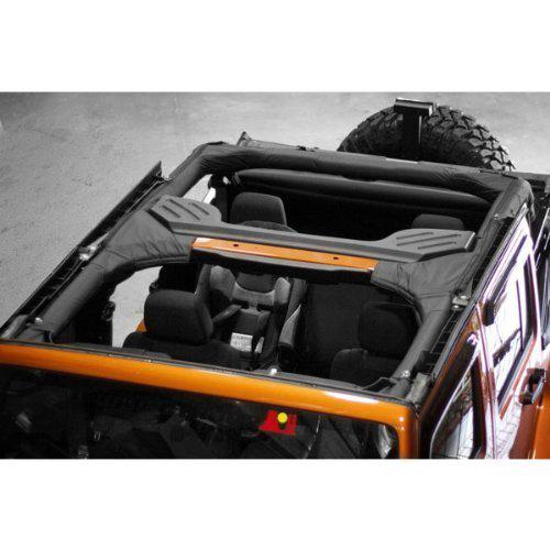 Rugged ridge black polyester roll bar cover for jeep wrangler jk 4-door