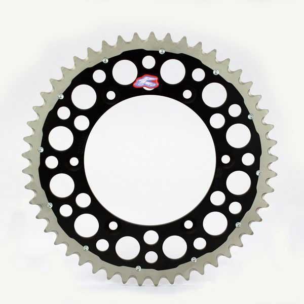 Renthal twinring heavy duty rear sprocket - black - 48t  1540-520-48gpbk