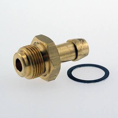 Holley fuel fitting 9/16-24" male / 5/16" smooth hose brass each 26-24