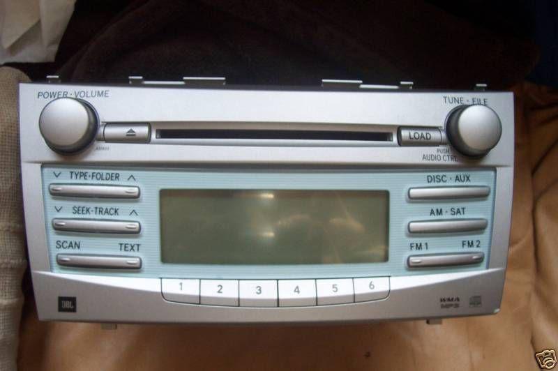 07 -toyota-camry -sat radio 6cd changer mp-3 player jbl