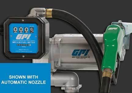 Gpi m-3130-ml/mr 5-30-g8n 115v ac sd fuel system w/ manual  nozzle - gallons