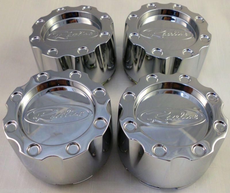 Raceline wheels chrome custom wheel center cap caps set of 4 # 61592085f-1 new!