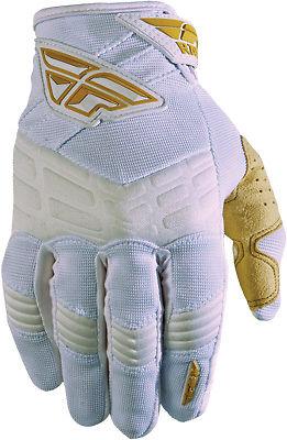 Fly f-16 gloves white/gold sz 7 365-51407