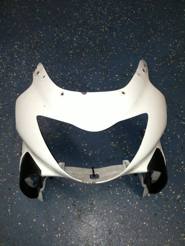 Honda f4 99 00 1999 2000 aftermarket fiberglass front / upper fairing cowl 