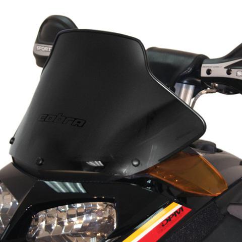 Cobra skidoo rev chassis windshield low solid black 10303020