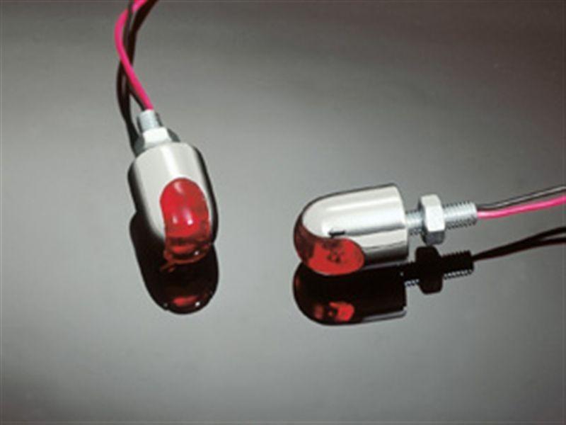 Led marker lighting powercaps (pair) - red