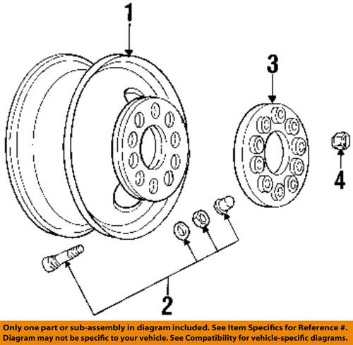 Gm oem 88891761 wheels-wheel nut