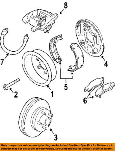 Gm oem 18026156 brake pad or shoe, rear/disc brake pad