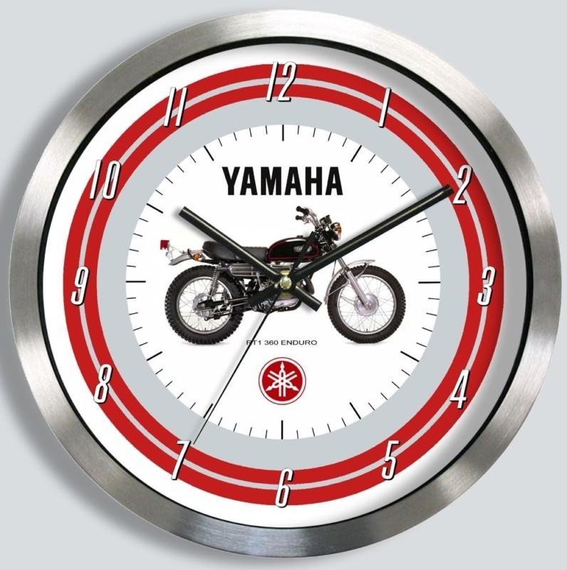 Yamaha rt1 motorcycle metal wall clock 360 1970 1971 rt-1 enduro