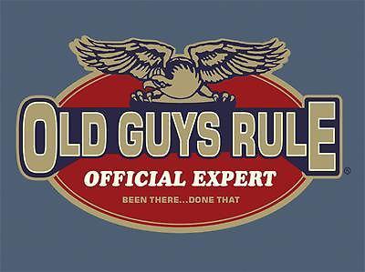 Old guys rule t-shirt cotton slate old guys rule official expert men's large ea