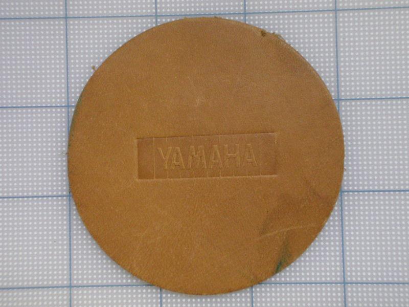 Vintage yamaha  patch 70s-80s biker motorcycle motocross birtbike leather round2