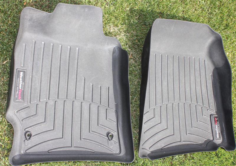 Weathertech black front seat floor mats liners 2007 - 2011 toyota camry 440841