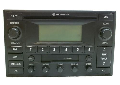 Used oem genuine volkswagen vw golf jetta passat cd cassette tape player radio 