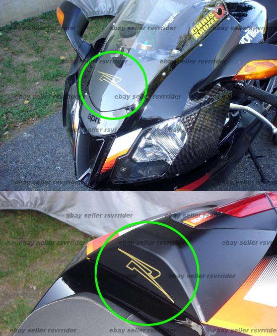 Aprilia 04-05 style "r" decals fits rsvr factory