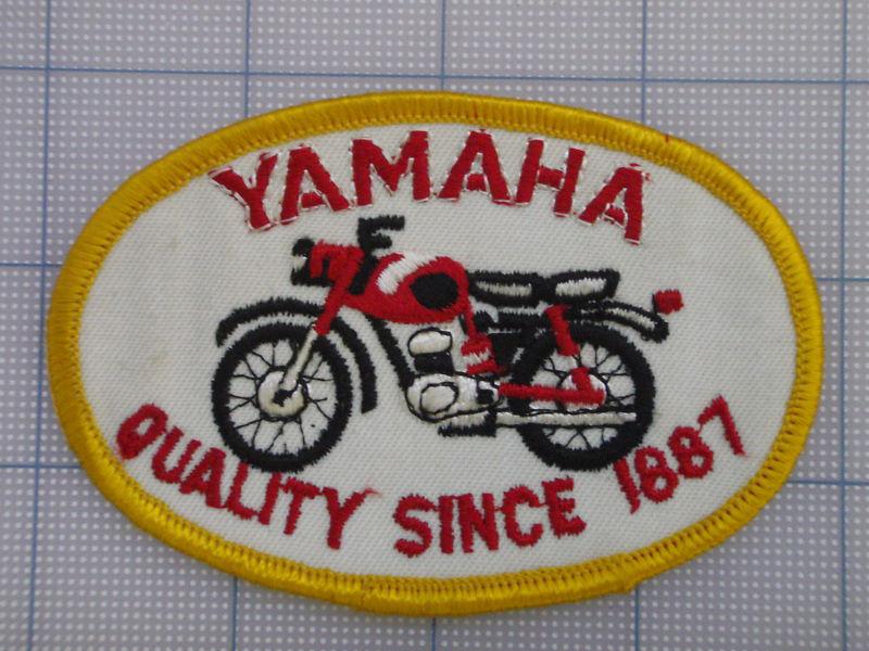 Vintage yamaha  patch 70s-80s biker motorcycle motocross birtbike    since 1887