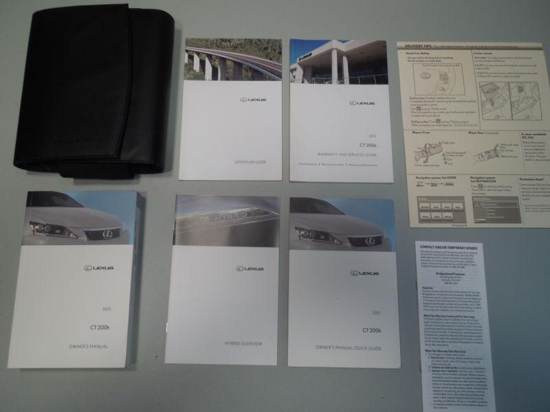 2010 lexus ct 200h owners manual set with hybrid and case excellent