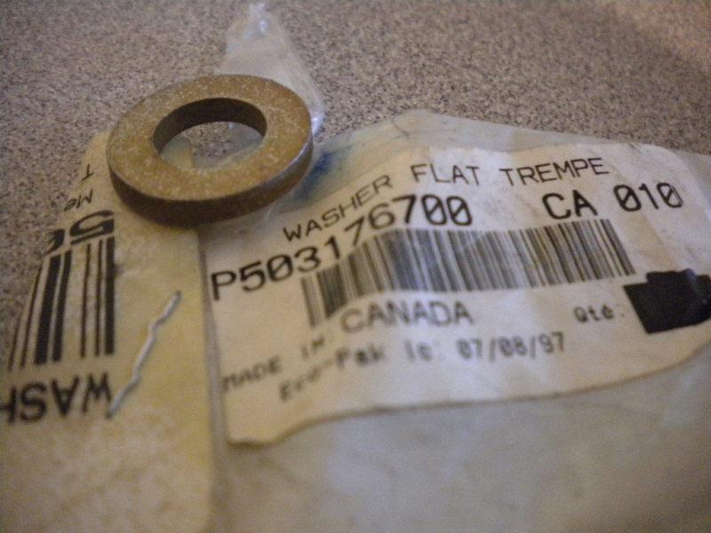 Nos ski doo ski-doo bombardier flat trempe washer 503176700