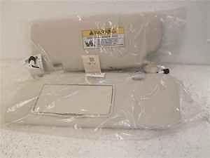 Honda crv ivory vinyl sun visors pair oem