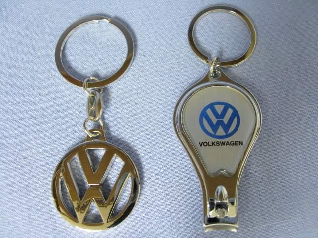 Volkswagen silver nail scissor & keychain set of 2 pcs