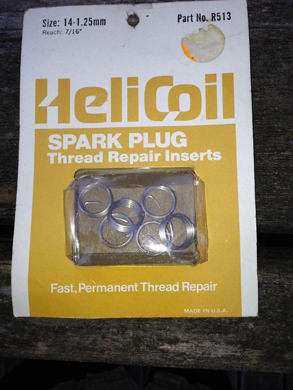 Helicoil r513  14-1.25mm reach 7/16 in  thread repair inserts  6 pieces