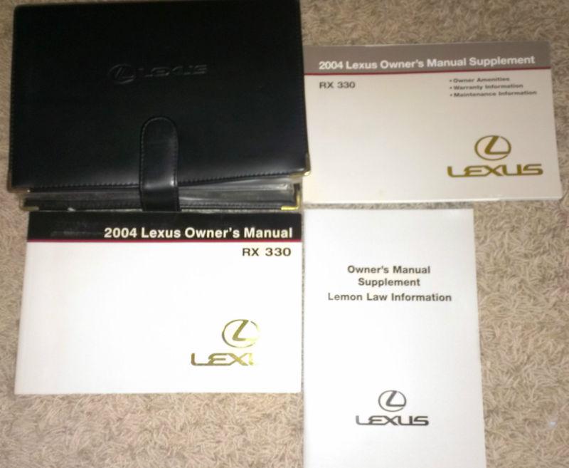 2004 lexus rx330 owners manual set