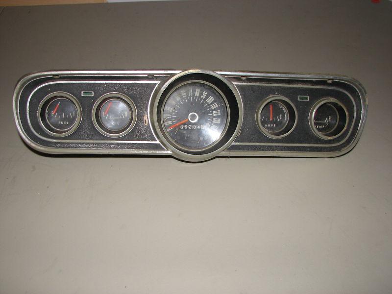 1965 ford mustang dash guage panel