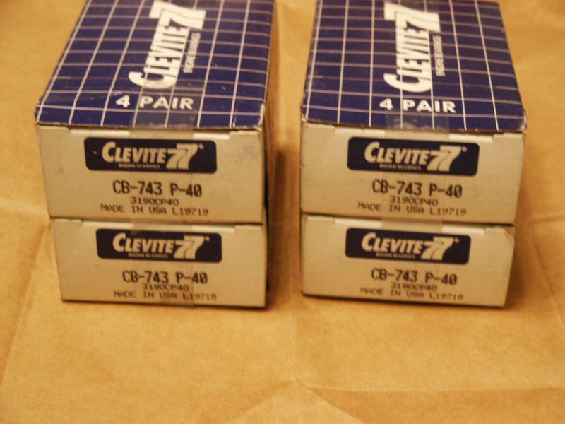 New big block chevy rod bearings .040 under clevite 77 cb-743p-40 full set