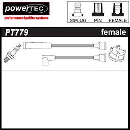 Powertec ht ignition leads volkswagen transporter t3 1.9 l (1983-)