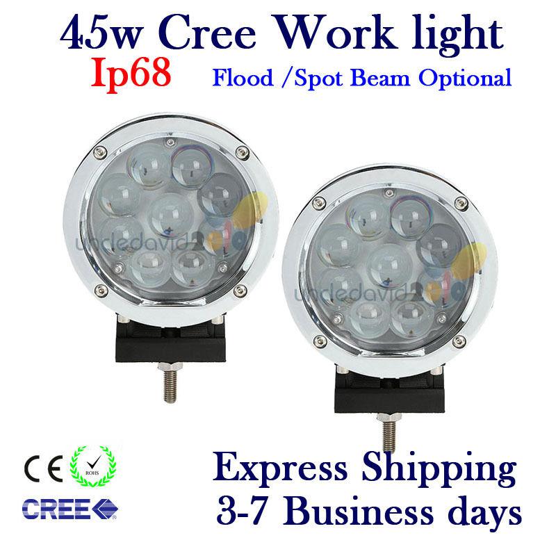 2x 5.5" 45w cree led driving work light offroad truck ute 4wd 2800lm replace hid