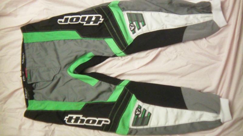 Thor mx atv motorcross gear adult combo set jersey xxl pants 40 green black grey